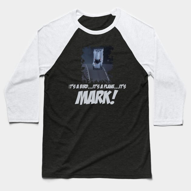 Flying Mark Baseball T-Shirt by icemanmsc